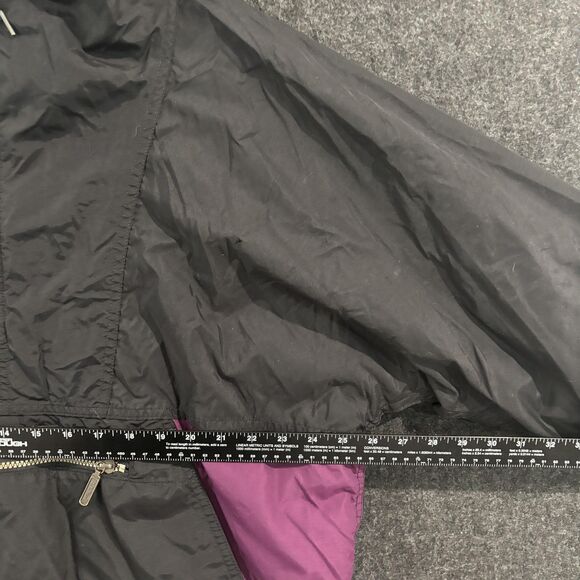 Vintage LL Bean Jacket Men's Large Black Colorblock Hooded Anorak Thinsulate 90s - Picture 6 of 8